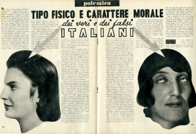 'הגנת הגזע' - מגזין איטלקי אנטישמי - 1939. גיליון של המגזין האנטישמי La Difesa della Razza - 