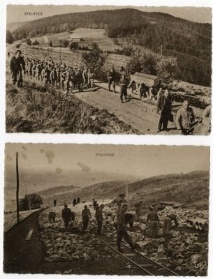 13 גלויות מצולמות ממחנה המוות שטוטהוף. 13 גלויות מצולמות Real-photo של מחנה המוות שטוטהוף. שנות 