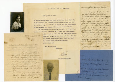 אוסף מסמכים של משפחה יהודית אמידה מגרמניה. העשורים הראשונים של המאה ה־20. אוסף של עשרות מכתבים 