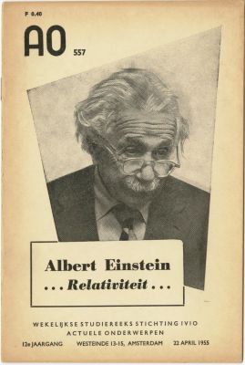 "לרגע עוצר העולם את נשימתו" - חוברת זיכרון מיוחדת בפטירתו של אלברט איינשטיין - הולנדית. Albert 