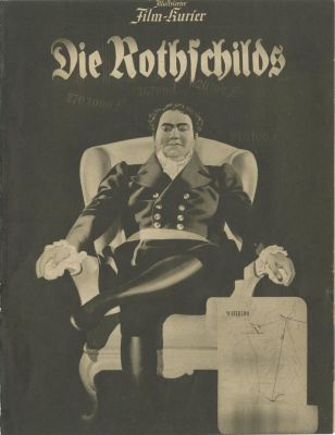 תכניה לסרט האנטישמי "הרוטשילדים". ברלין, 1940. תכניה לסרט העלילתי האנטישמי Die Rothschilds - 