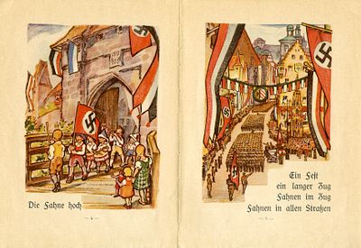 At Home in Nuremberg: First Reader – the first reading book for children, used to instill Nazi 