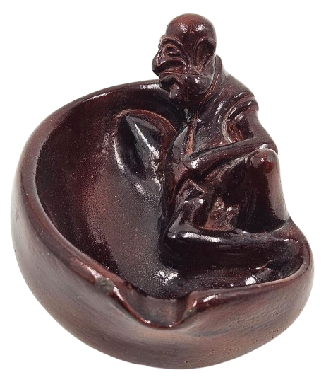 Antisemitic ashtray – The Jewish Drunkard. Antisemitic ashtray in the form of a bearded Jew 