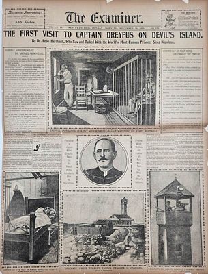 "The doctors were the only people in the prison who cared whether Dreyfus lived or died." - The 