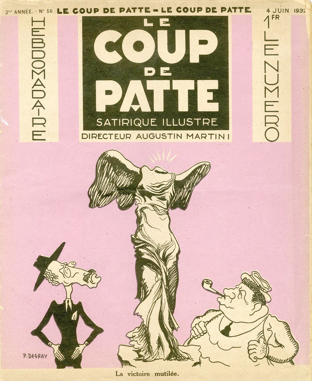 "The Public Officials of Zion" – Antisemitic issue of Le Coup de Patte. June, 1932. “People of 