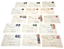 Collection of personal letters enclosed in mailing envelopes affixed with labels bearing Image - 1