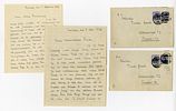 Collection of personal letters enclosed in mailing envelopes affixed with labels bearing Image - 2