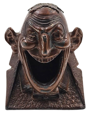 Antisemitic figurine used as a "swallowing" money box – 19th century. Antisemitic figurine in 