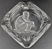 Antisemitic ashtray – the Jew depicted as the Devil. Antisemitic glass ashtray – at the base is Image - 2