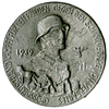 Antisemitic medal. Germany, on the eve of World War II. Antisemitic medal illustrating a Image - 1