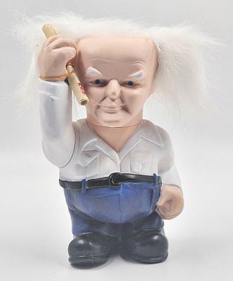 Doll - David Ben-Gurion holds the Declaration of Independence in his hand. Doll of Israeli Prime 