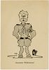 A series of illustrated anti-Nazi caricatures. [Alsace, 1942]. 8 anti-Nazi caricatures in Image - 3