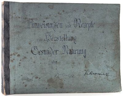 The original stencil edition of the renowned book by Dora Schwartz, a pioneer of vegetarianism 