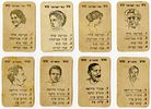 Quartet card game – Shapers of Israeli Culture. Amarna Publishing. Israel – 1950s. Quartet card Image - 3