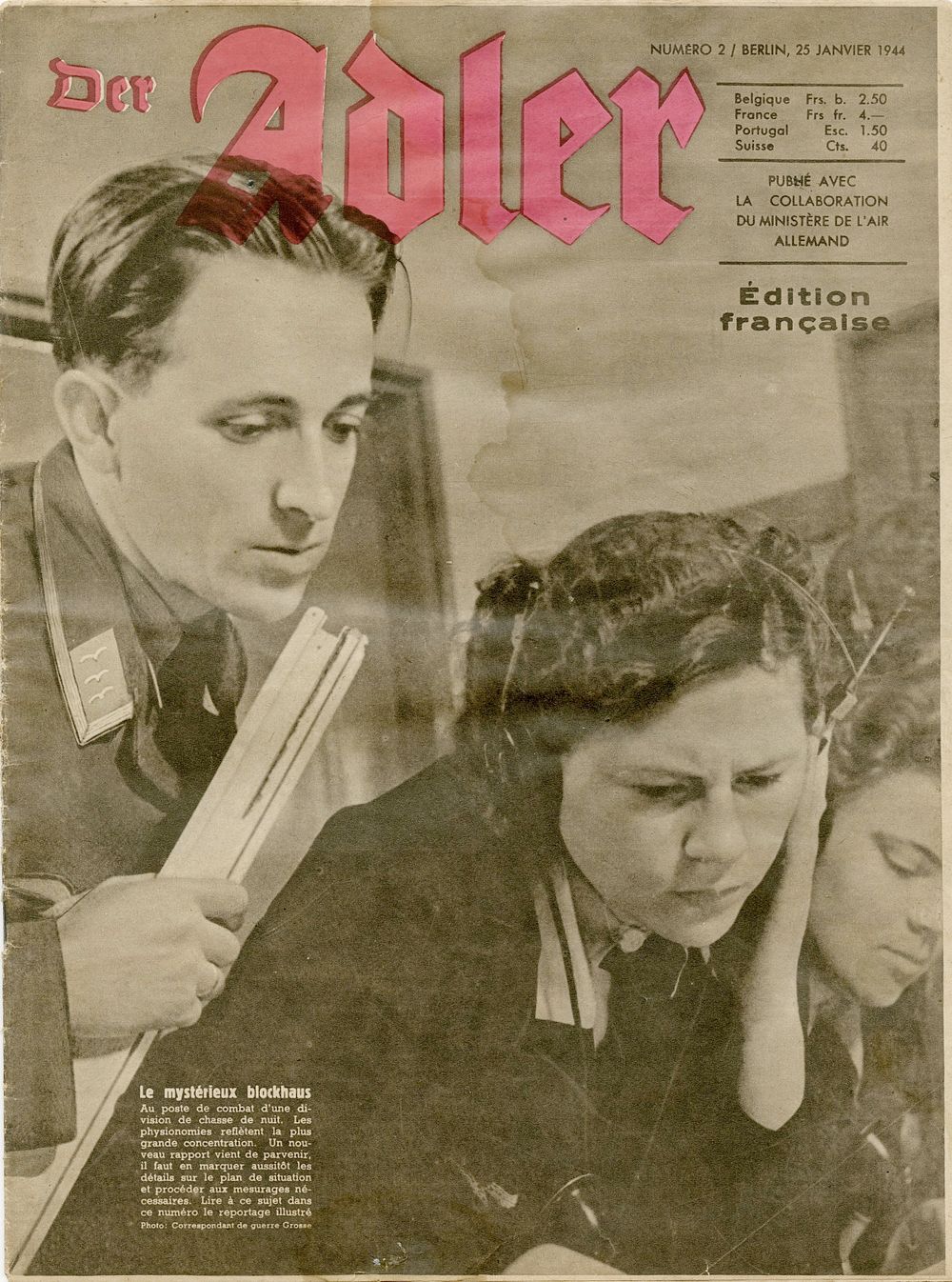 Issue of the German Air Force magazine Der Adler – staged photographs and false reports 