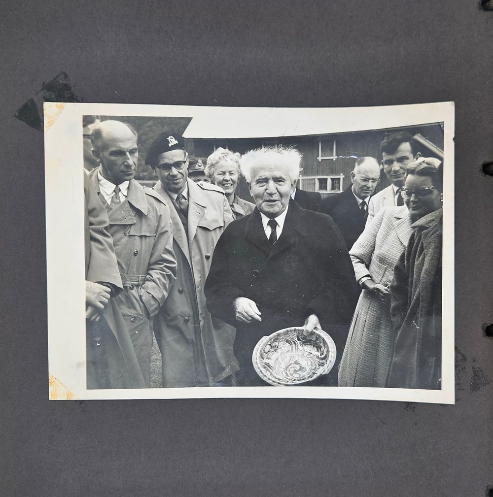 Photo album from David Ben-Gurion’s visit to Oslo in the summer of 1962. “Prime Minister’s 