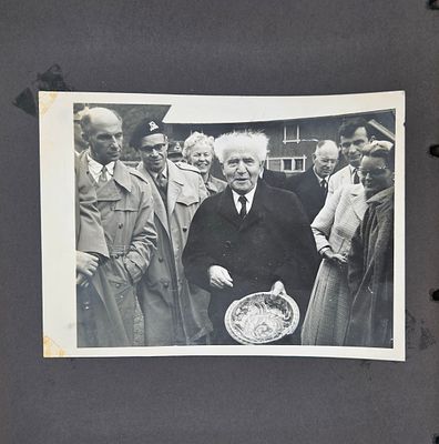 Photo album from David Ben-Gurion’s visit to Oslo in the summer of 1962. “Prime Minister’s 