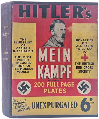 Adolf Hitler – Mein Kampf, a rare English-language edition published for the Red Cross 