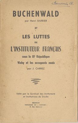 Two rare lectures delivered by death camp survivors to a small public audience shortly after 