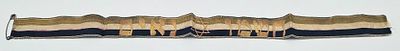 Early garment strip (uniform insignia) of a youth member of the “Hashmonai’im” movement. Embroide 