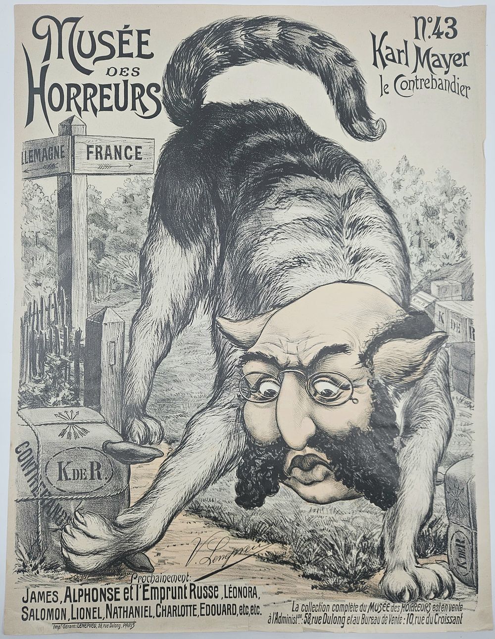 Karl Mayer Rothschild "The Smuggler" – Poster No. 43 from the “Museum of Horrors” series – 