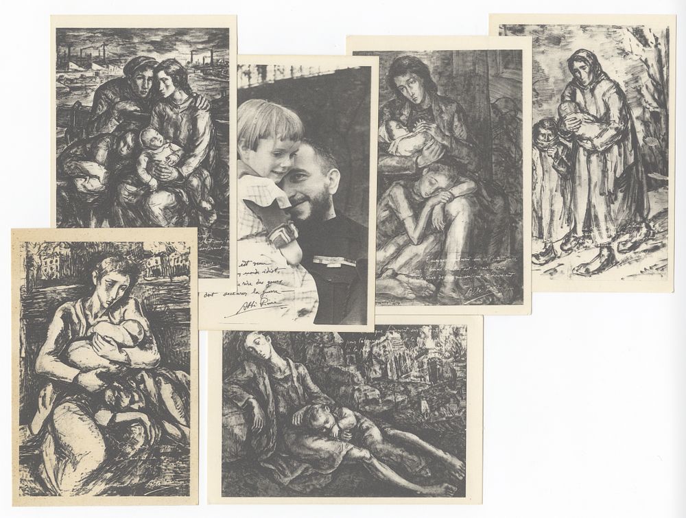 Maurice Mendjisky – Set of postcards in tribute to the fighters of the Warsaw Ghetto who passed away