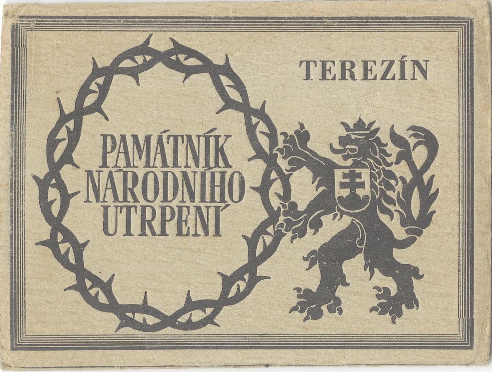 Photo folder from the Theresienstadt camp. TEREZIN – PAMATNIK NARODNIHO UTRPENI – Terezin – 
