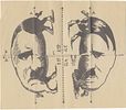 Find the Fifth Pig – Foldable Anti-Nazi Caricature. C. 1930s. "Fold as indicated – and find the Image - 1