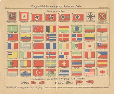 Promotional booklet for maps of Europe and the world, presenting the global domination of Nazi 