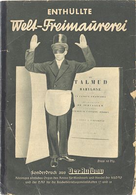 "Exposing the Worldwide Freemasonry" - a sharply antisemitic booklet in a special edition by 
