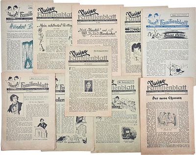 Collection of issues of the children's newspaper "Our Family." Hamburg - Berlin, 1934 - 1937. "U 