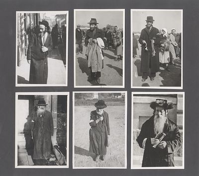 Six Photographs of Jews in the Ghettos of Poland Taken by Nazi Propaganda PK Photographers - 