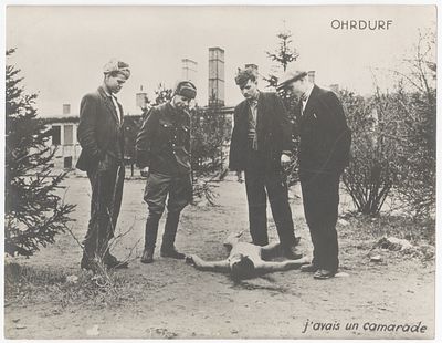 Six Photographs from the Nazi Death Camps Taken by the Allied Forces at the End of the Second 