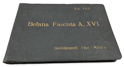 Fascist Photograph Album Documenting the Fascist Befana Ceremony. Italy, 1938. Befana Fascista 