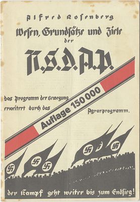 The Character, Principles, and Objectives of the National Socialist German Workers' Party - 