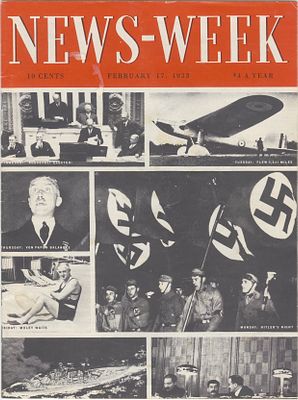 The debut issue of the American News-Week, reporting on the beginning of the Hitler era in 