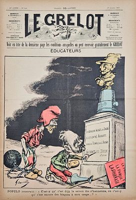 Three Issues of Le Grelot - Key Dates in the Dreyfus Affair - Illustrated Covers. Three issues 