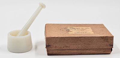 Medical Laboratory Mortar from the Chełmno Extermination Camp. Medical laboratory mortar used 