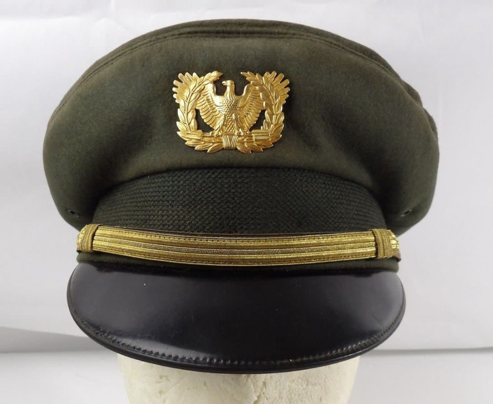 Lot 38: Named WW2 WWII Chief Warrant Officers Visor