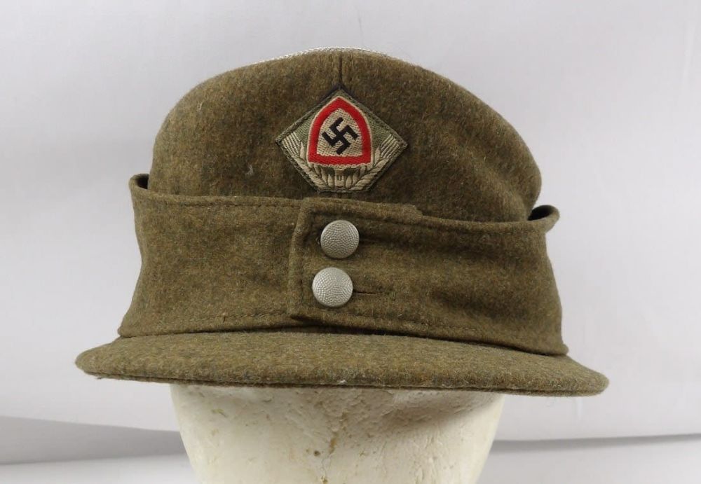 Lot 39: WW2 WWII German M43 RAD Officers Field Cap
