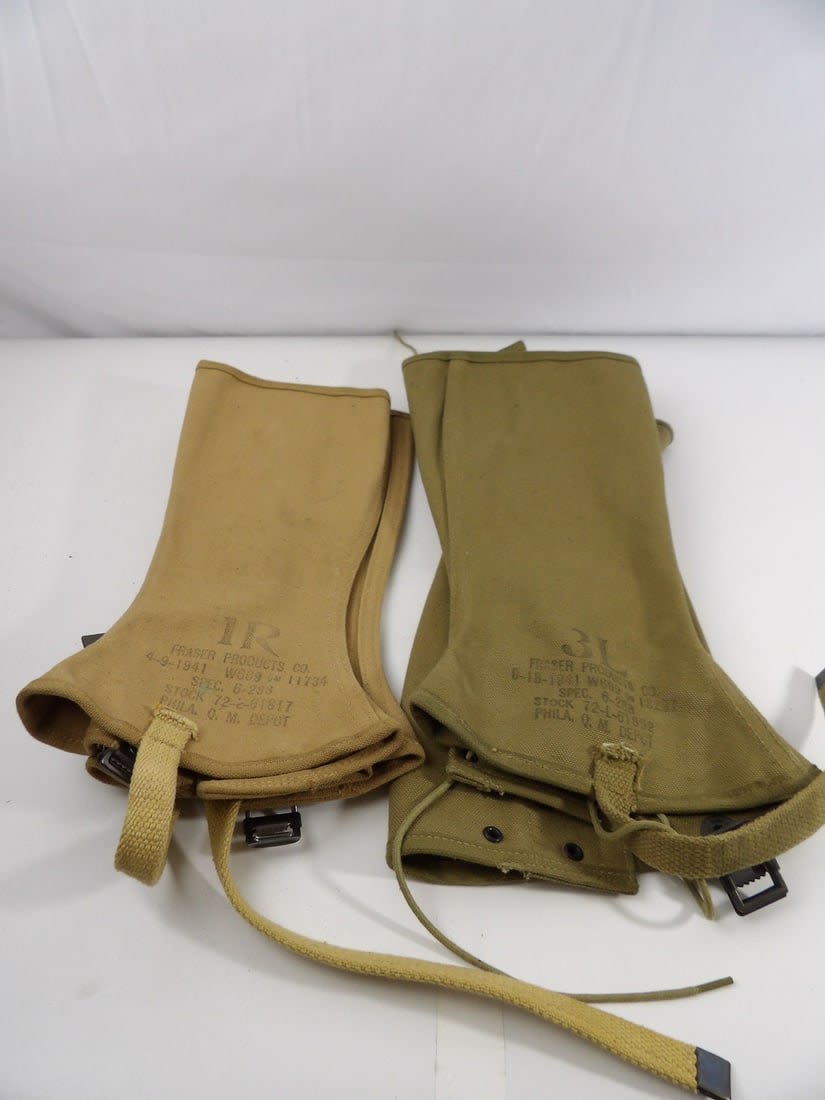 Lot 79: Lot of WW2 WWII Leg Guard/Gaitors