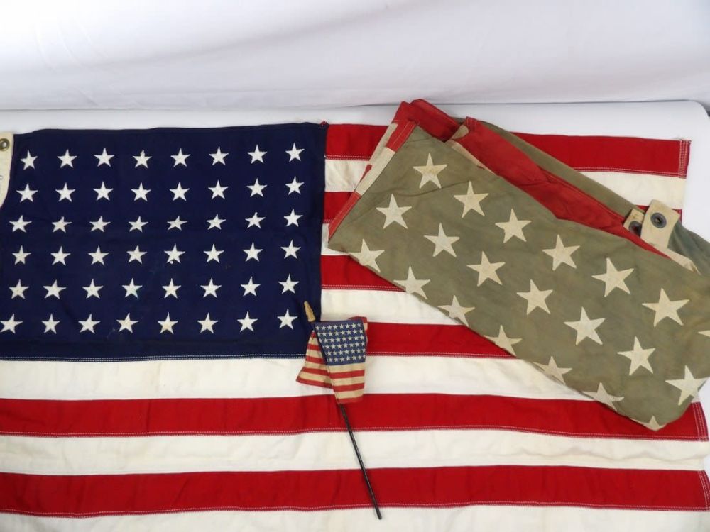 Lot 106: Vintage 48 star American Flag Lot