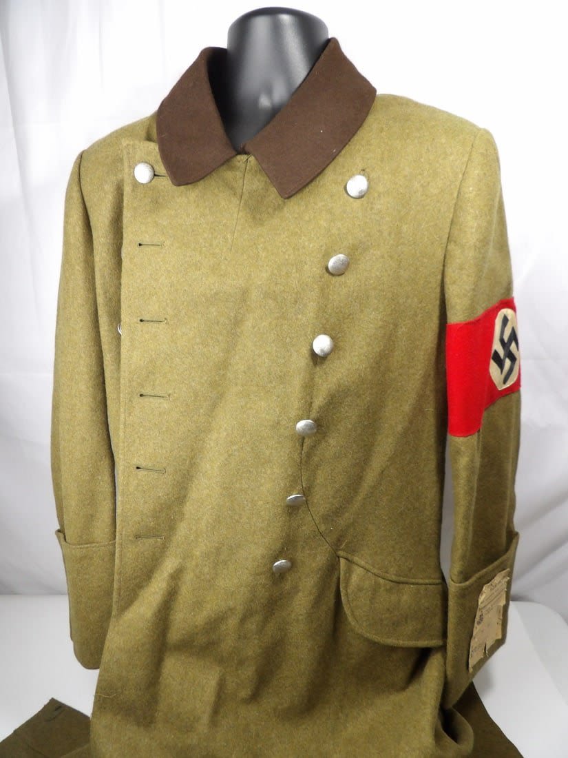 Lot 160: Rare original WW2 WWII German NSKK Overcoat
