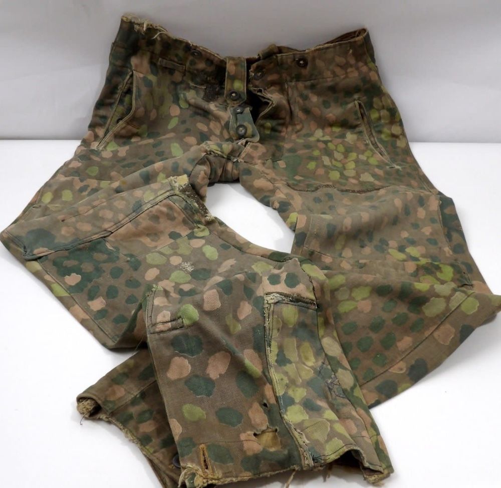 Lot 161: Combat Worn WW2 WWII German SS Camo Camoflauge pants