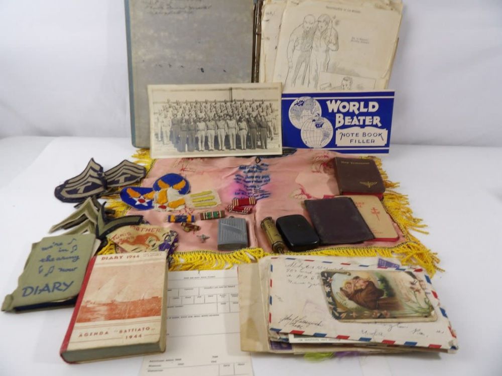Lot 190: WW2 WWII CBI 807th Medical Air Evacuation Squadron Grouping