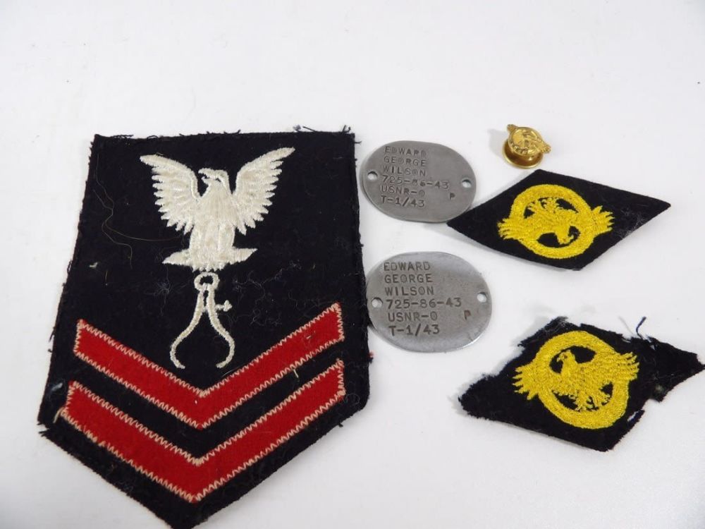 Lot 191: Named WW2 WWII Navy Grouping