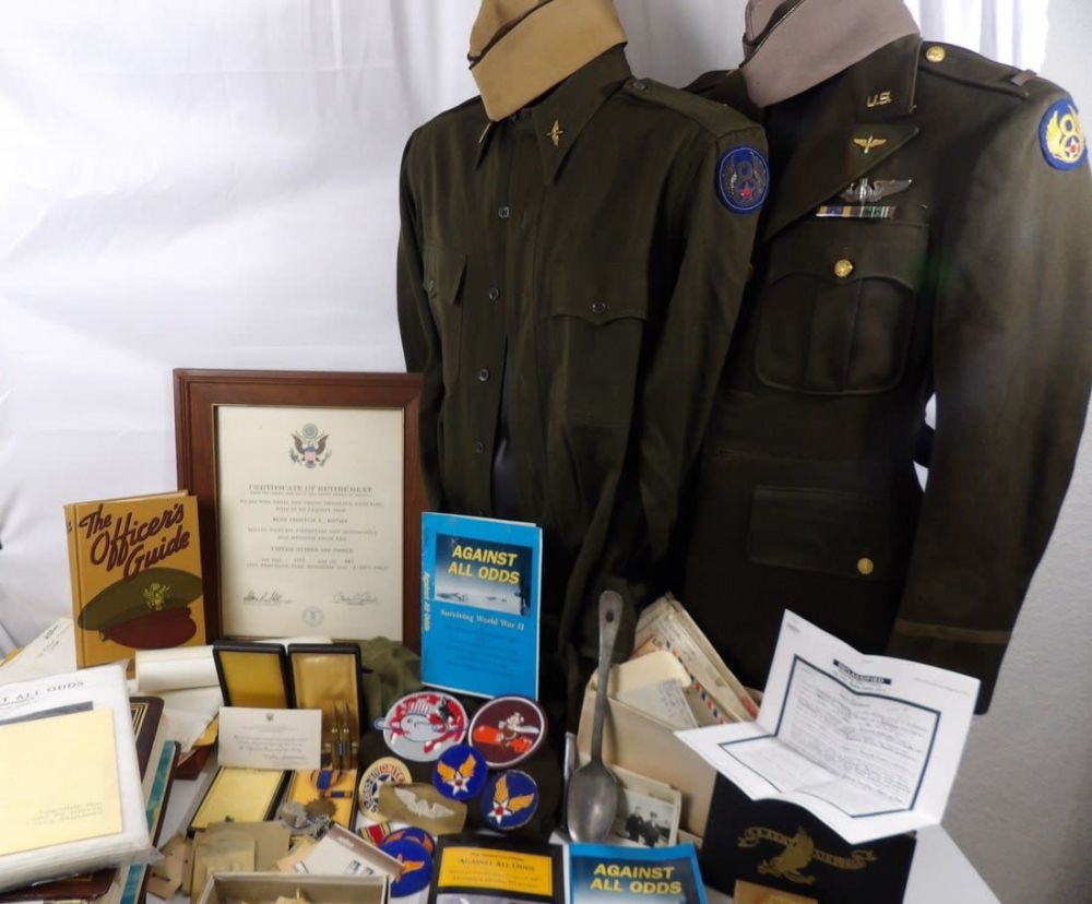 Lot 194: Incredibly Historic Named WW2 WWII 8th USAAF POW Grouping