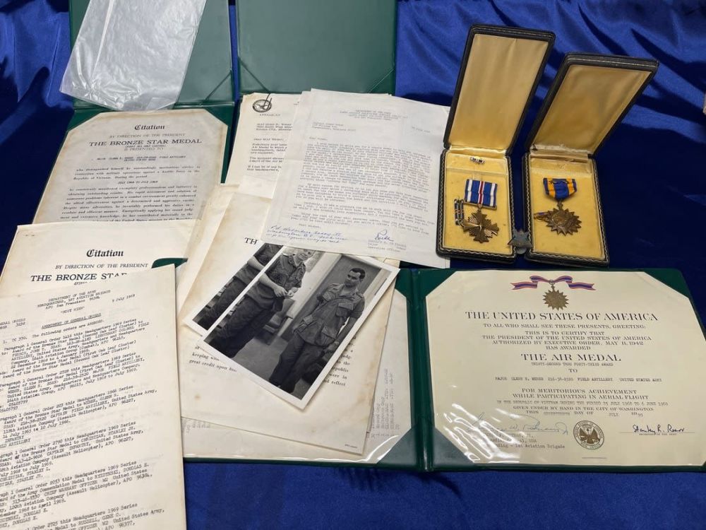 Lot 198: Viet-Nam Era Distinguished Flying Cross and Air Medal Group to Major Glenn Weber