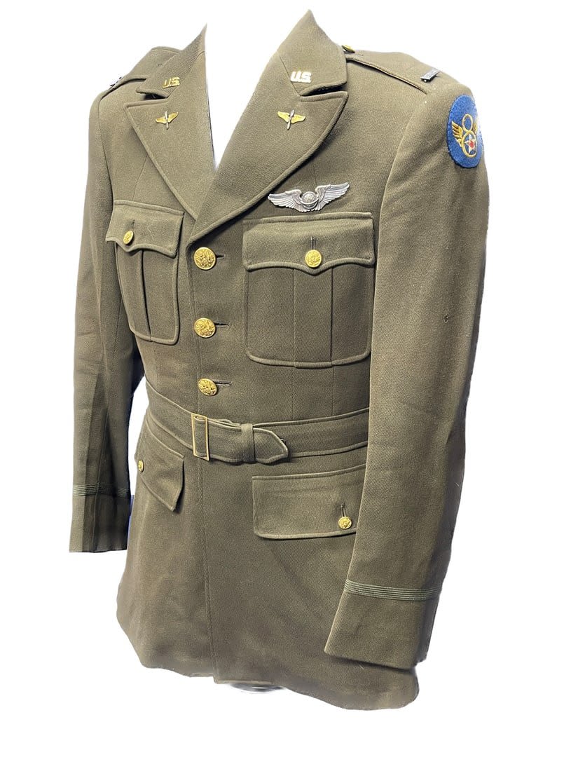 Lot 208: WWII 8th Army Air Force ID'D Navigator's Uniform