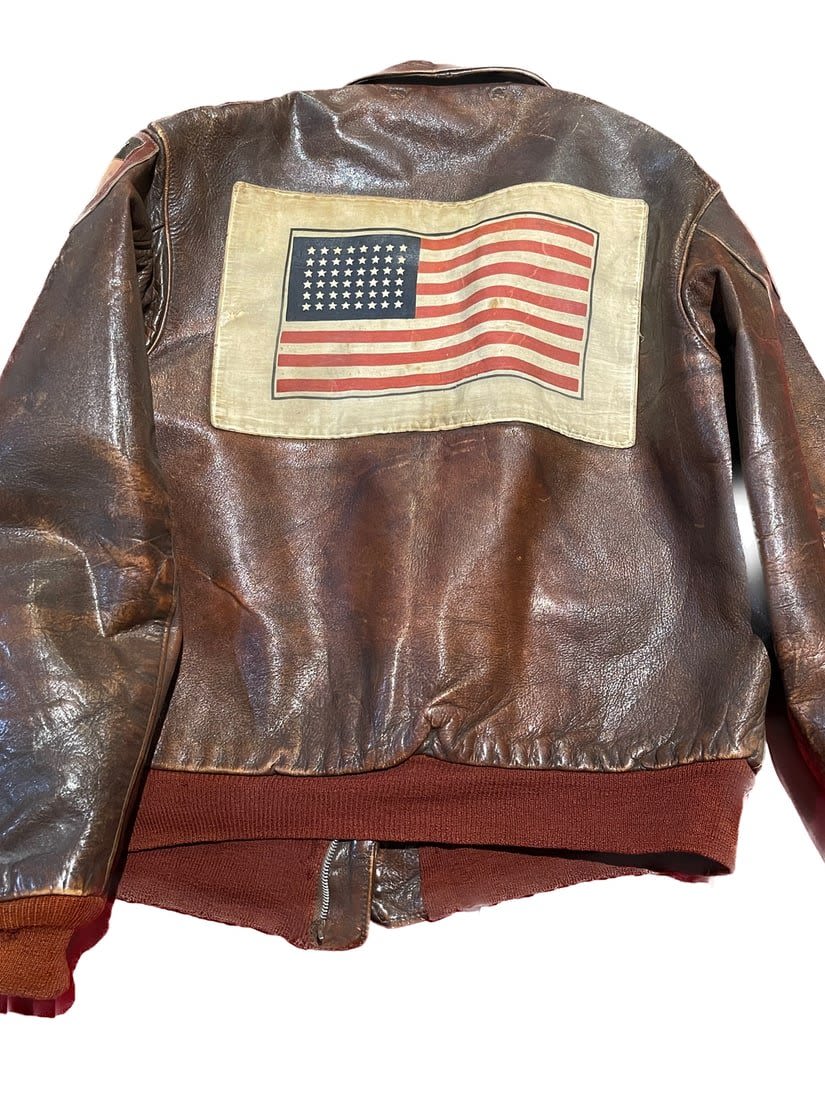Lot 209: WWII "Carpetbagger" A-2 Jacket - CBI - AVG Flying Tigers
